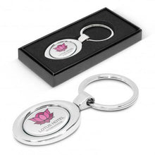 Load image into Gallery viewer, Oval Metal Key Ring