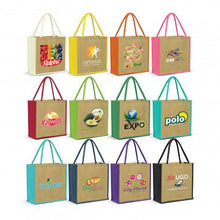 Load image into Gallery viewer, Monza Jute Tote Bag