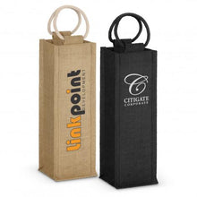 Load image into Gallery viewer, Napoli Jute Wine Carrier