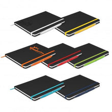 Load image into Gallery viewer, Omega Black Notebook with Pen