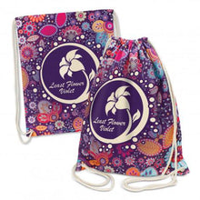 Load image into Gallery viewer, Brazil Cotton Drawstring Backpack