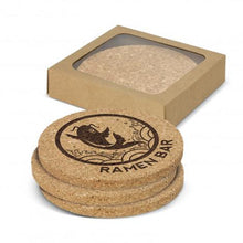 Load image into Gallery viewer, Oakridge Cork Coaster Round Set of 4