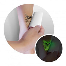 Load image into Gallery viewer, Temporary Tattoo Glow in the Dark - 51mm x 51mm