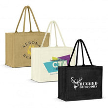 Load image into Gallery viewer, Torino Jute Tote Bag - Colour Match