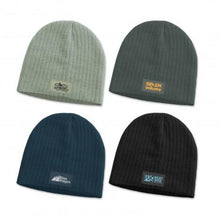 Load image into Gallery viewer, Nebraska Cable Knit Beanie with Patch
