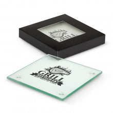 Load image into Gallery viewer, Venice Glass Coaster Set of 4 - Square
