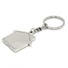Load image into Gallery viewer, House Metal Key Ring
