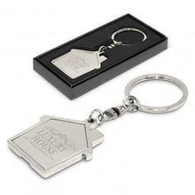 Load image into Gallery viewer, House Metal Key Ring
