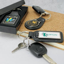 Load image into Gallery viewer, Baron Leather Key Ring - Round
