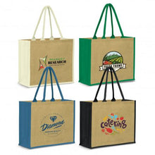 Load image into Gallery viewer, Modena Jute Tote Bag
