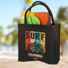 Load image into Gallery viewer, Monza Jute Tote Bag - Colour Match
